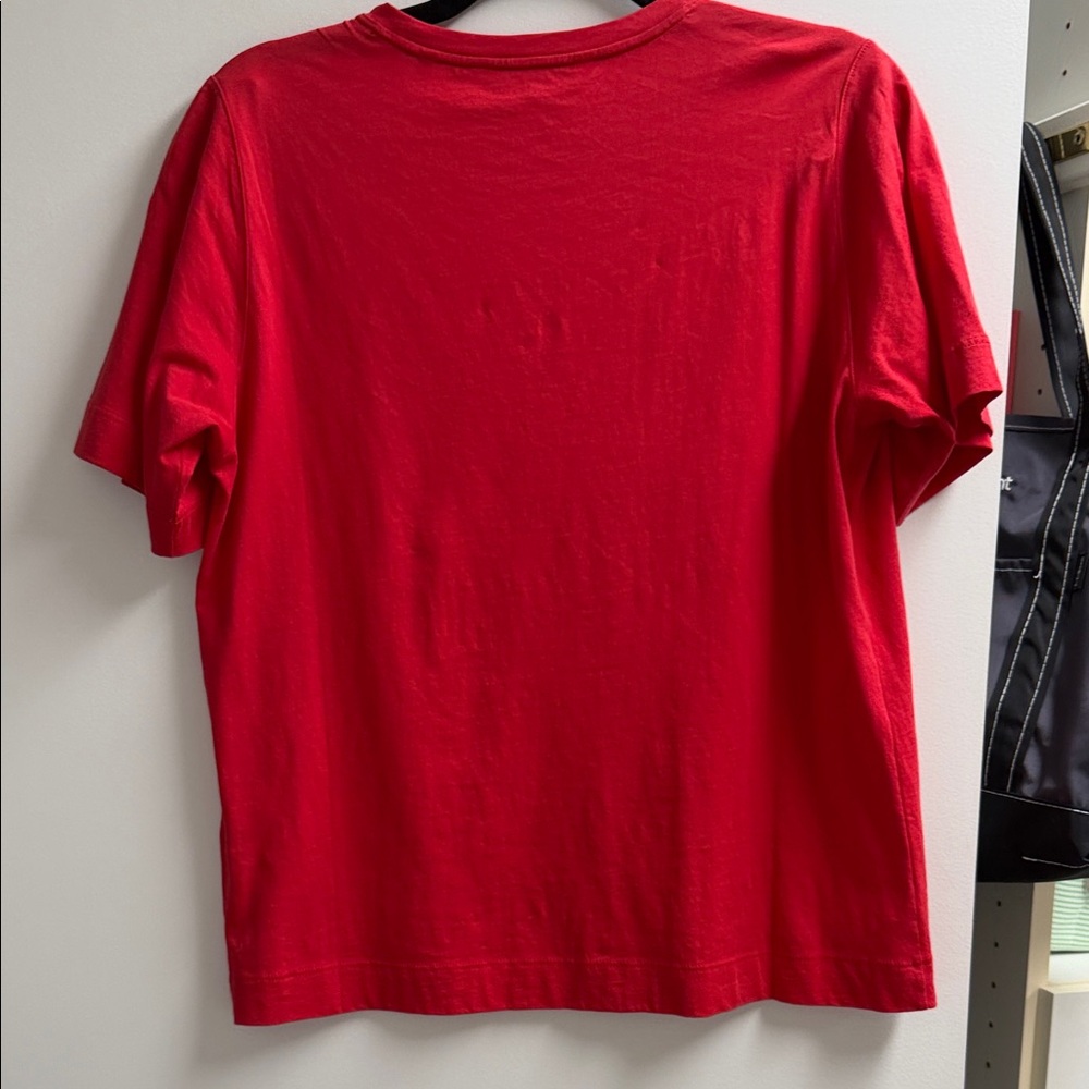 Red T-Shirt with Ruffle - Picture 4 of 4